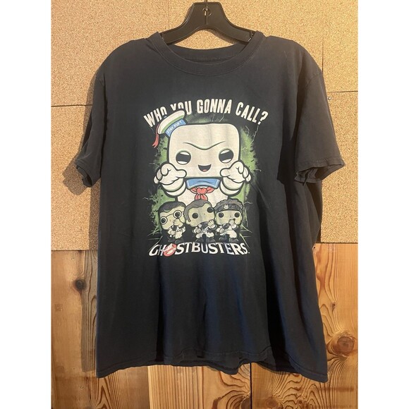 Funko Pop Ghostbusters size M Men graphic t-shirt Stay Puft who you gonna call - Picture 1 of 4